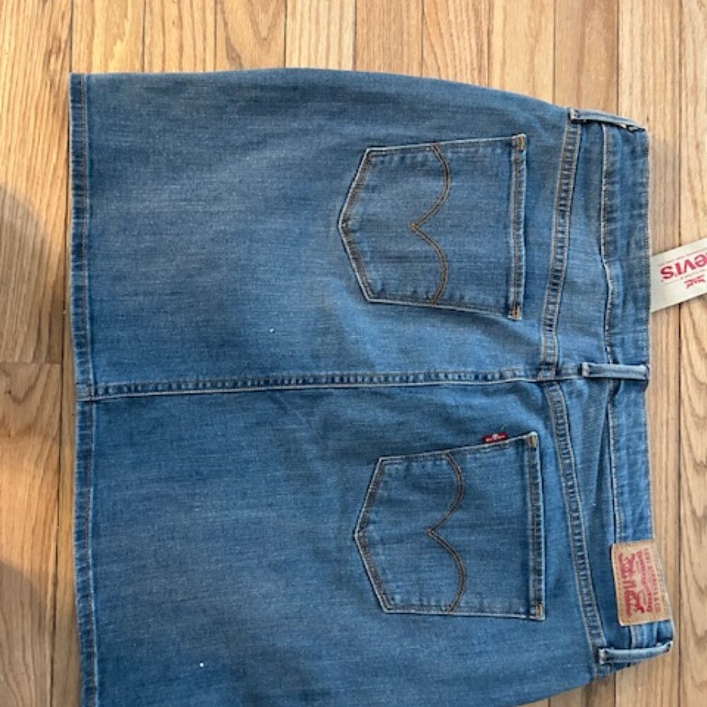 WOMENS LEVIS DENIM SKIRT - Picture 2 of 2